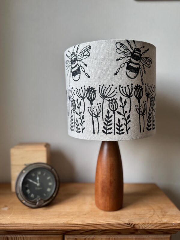 Bee Meadow Printed Drum Lampshade - Image 4