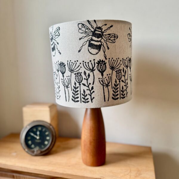 Bee Meadow Printed Drum Lampshade