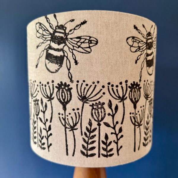 Bee Meadow Printed Drum Lampshade - Image 5