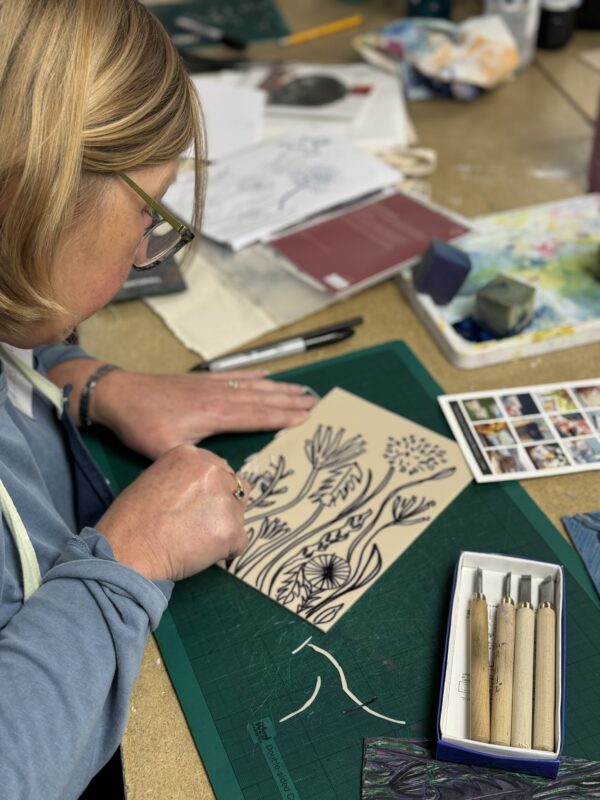 Linocut for Textiles - Cambridge Art Makers - Image 4