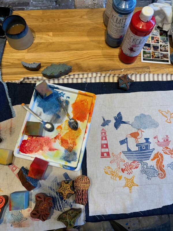 Linocut for Textiles - Cambridge Art Makers - Image 2