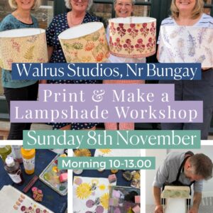Print and Make a Lampshade Walrus Studios Bungay 7th November
