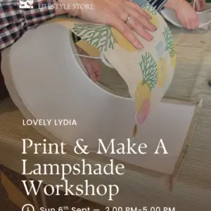 Print and Make a Lampshade Workshop Felixstowe
